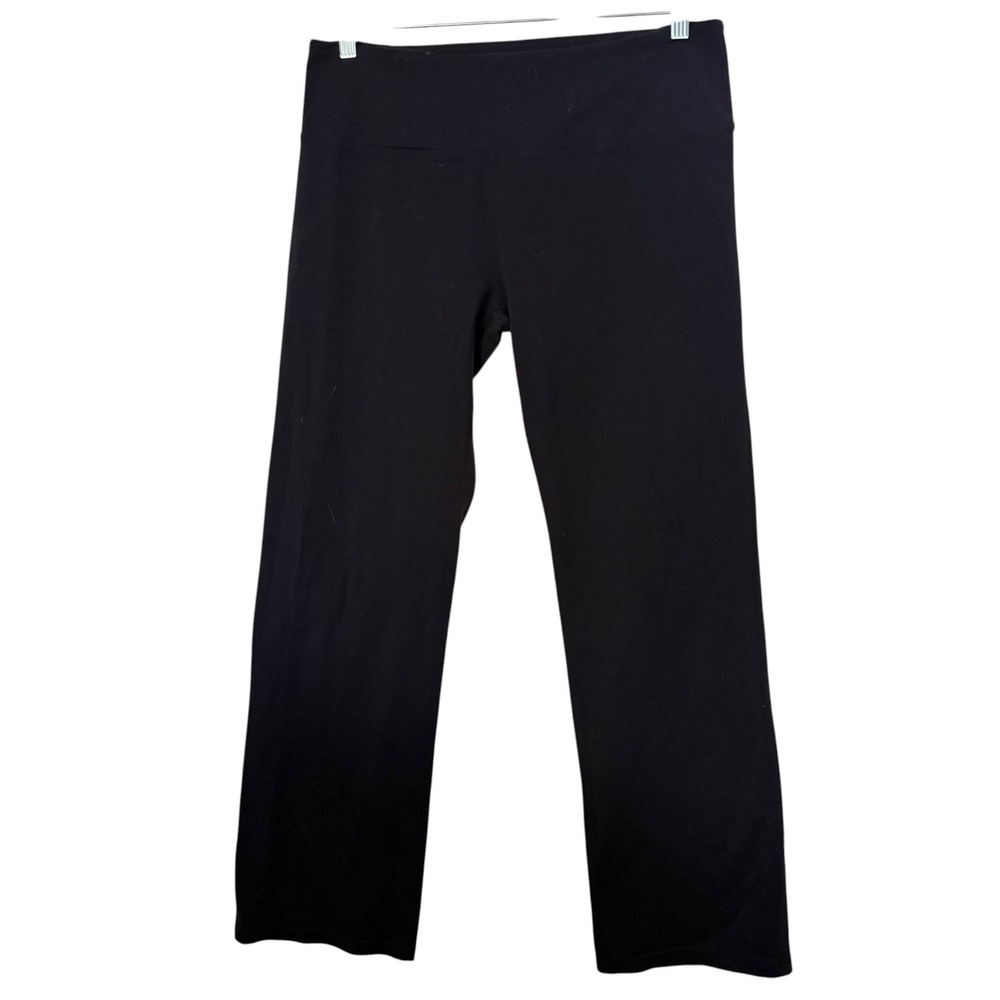 Tuff Athletics Yoga Pants Size L Black Stretch Athleisure Workout Running Casual
